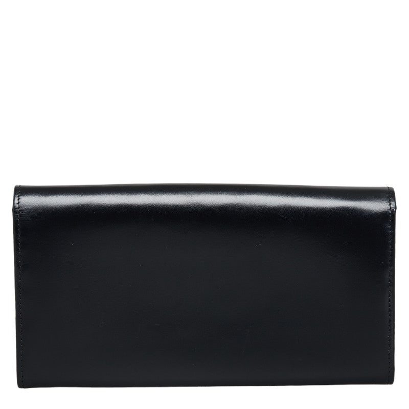 Cartier Love Collection Leather Long Wallet Black in Very Good Condition