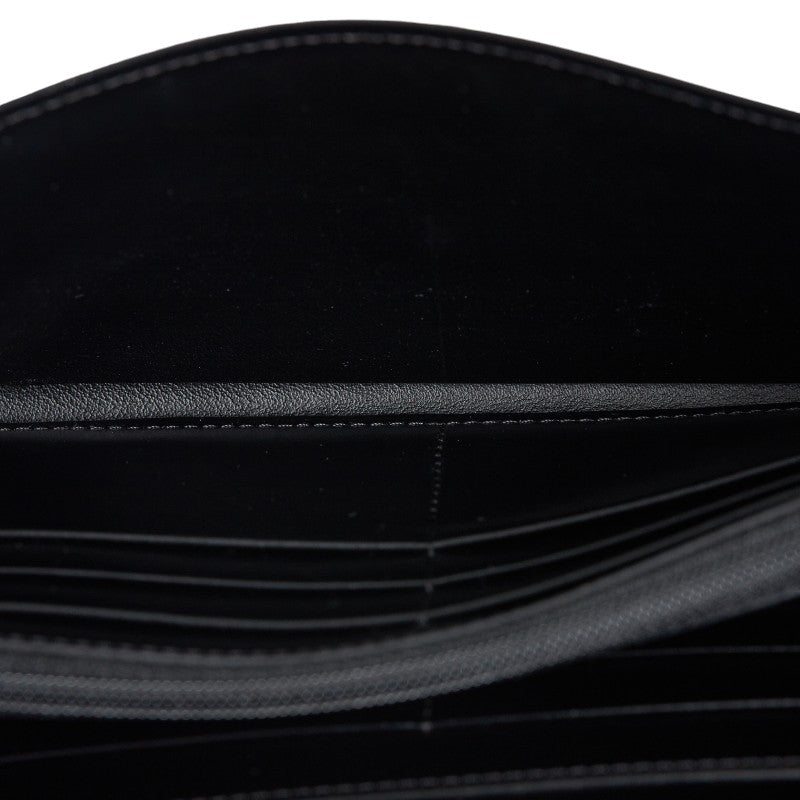 Cartier Love Collection Leather Long Wallet Black in Very Good Condition