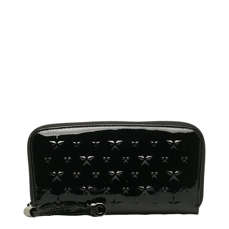 Jimmy Choo Star Patent Leather Zip-Around Wallet in Very Good Condition