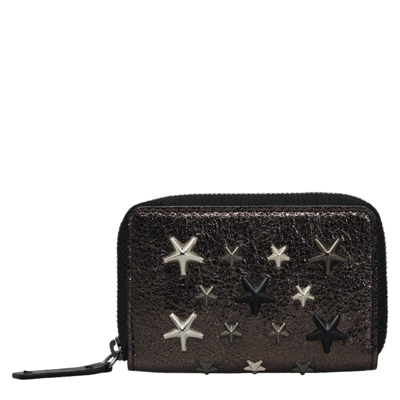 Jimmy Choo Studded Leather Coin Case