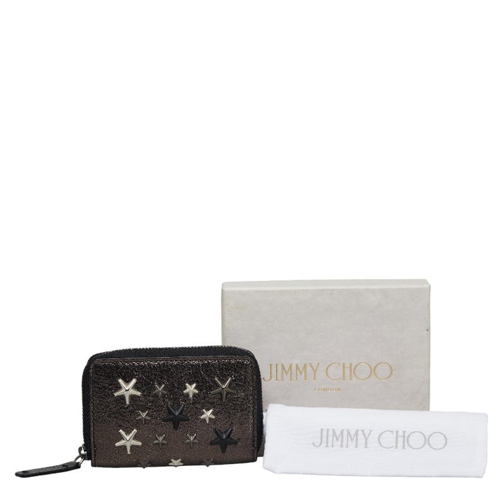 Jimmy Choo Leather Studded Coin Case in Great Condition