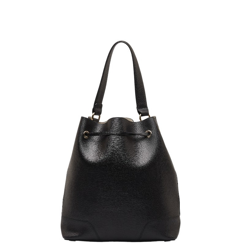 Furla Leather One Shoulder Bag Black in Very Good Condition