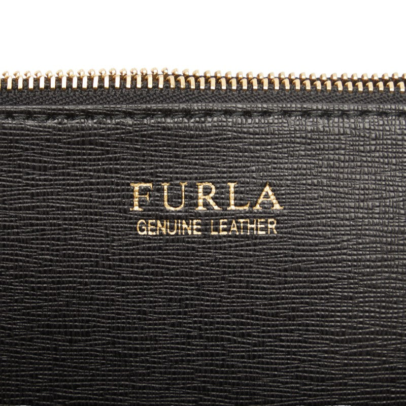 Furla Leather One Shoulder Bag Black