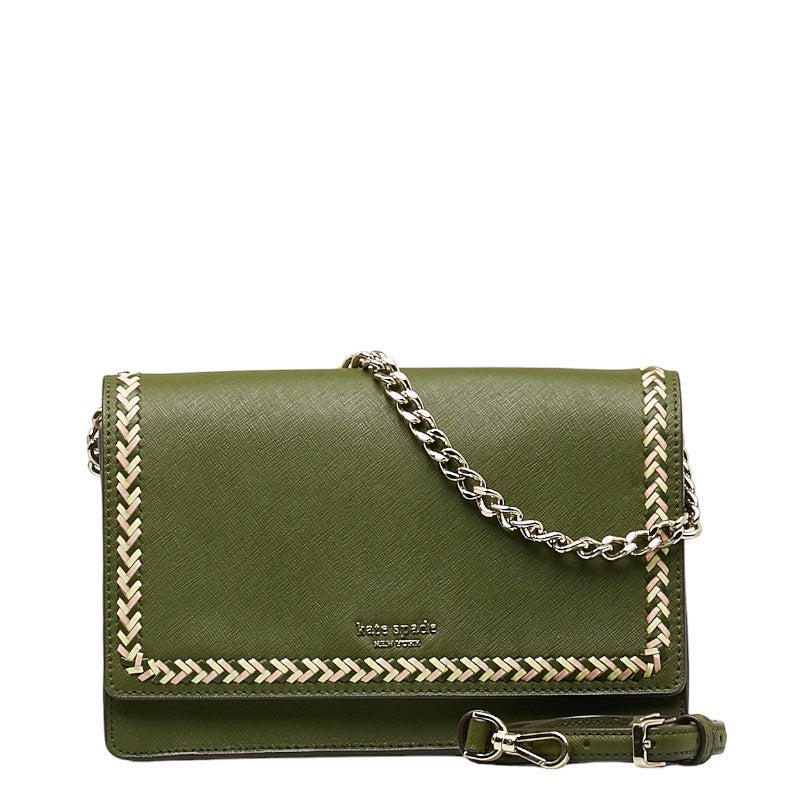 Kate Spade Leather 2WAY Handbag Green in Great Condition