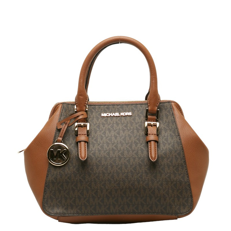 Monogram Leather Trimmed Handbag 35T0GCFM2B