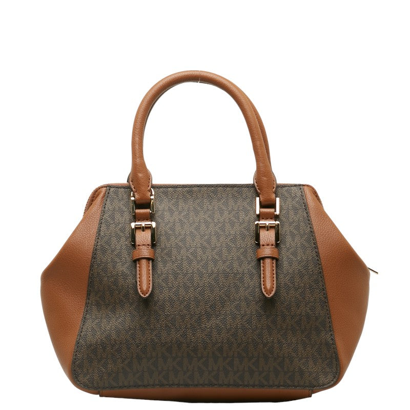 Michael Kors Charlotte Satchel Handbag Brown