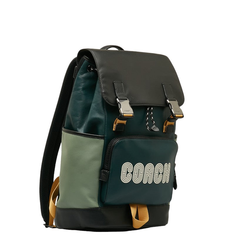 Coach Nylon Leather Backpack C6656