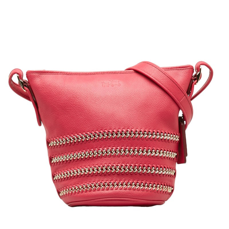 Coach Leather Crossbody Shoulder Bag Pink