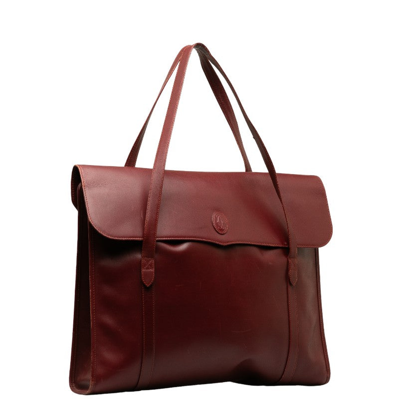 Leather Flap Business Bag