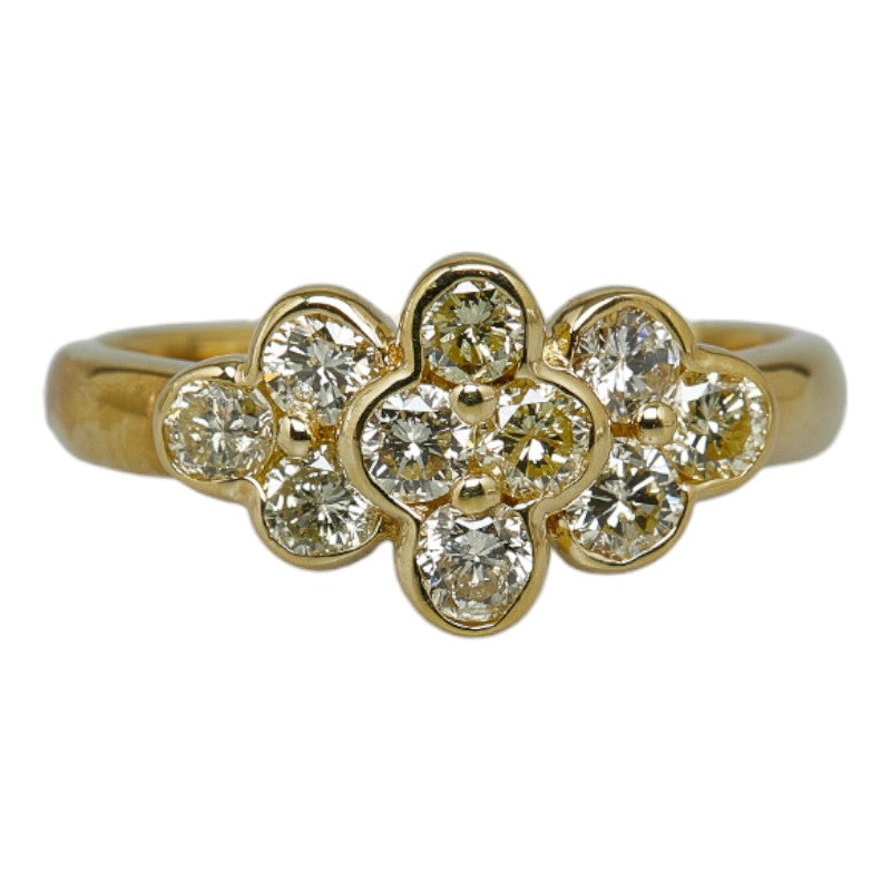 Ladies' 1.00ct Diamond Ring in K18 Yellow Gold, Size 13 (Used)