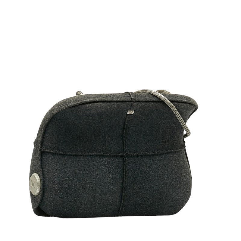 Chanel Identification Millenium Hard Case Bag Cotton Crossbody Bag in Good condition