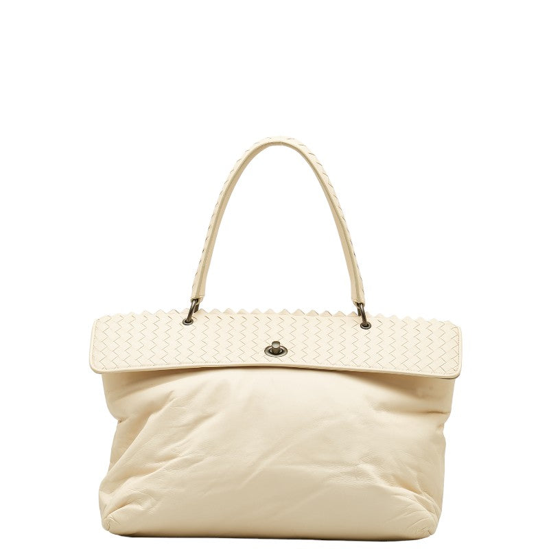 Bottega Veneta Intrecciato Fold Handbag  Leather Handbag in Good condition