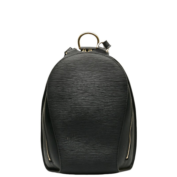 Louis Vuitton Epi Mabillon Backpack M52232 Black Leather in Very Good Condition