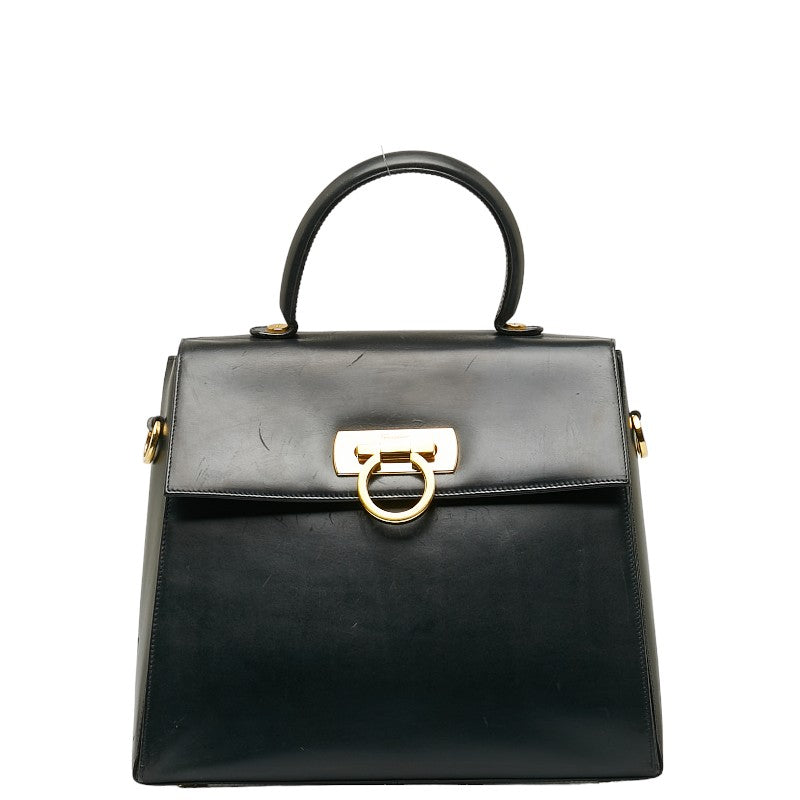Leather Gancini Handbag E21 0536