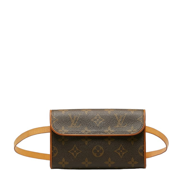 Louis Vuitton Monogram Pochette Florentine S Shoulder Bag M51855 Brown PVC Leather in Very Good Condition