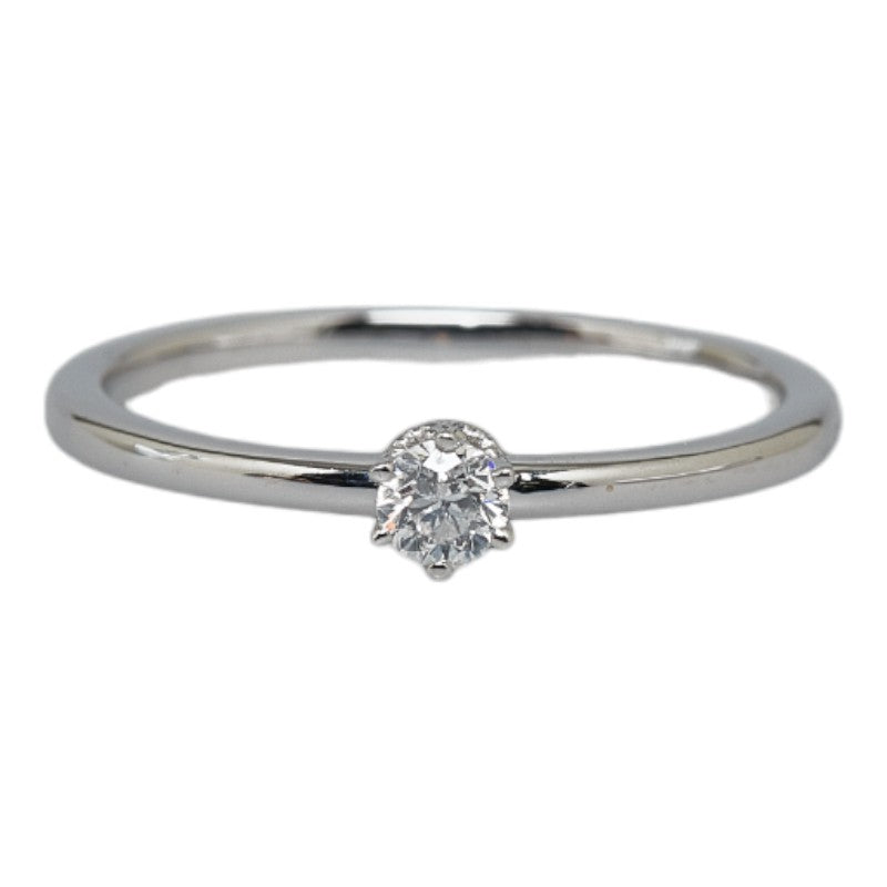 Ladies' 0.12ct Diamond Ring in K18 White Gold, Size 11 (Used)