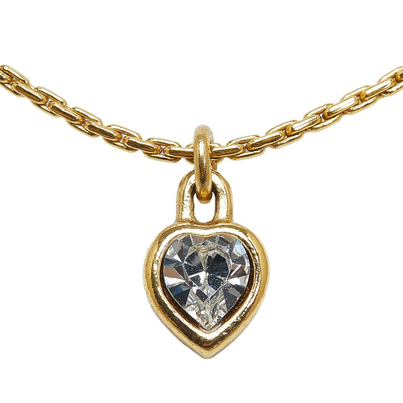 Dior Heart Chain Necklace  Metal Necklace in Good condition