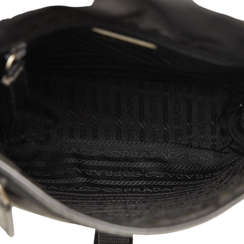 Prada Nylon Leather Shoulder Bag