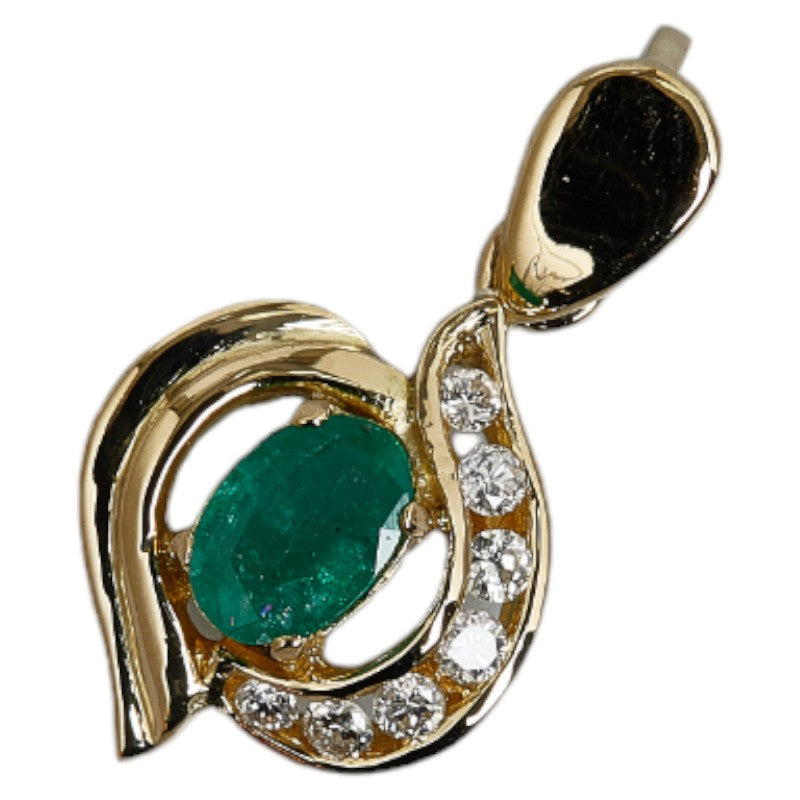 18K Emerald Pendant