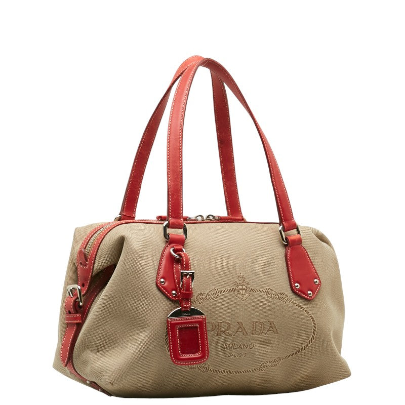 Prada Canapa Logo Handbag Canvas Handbag in Good condition