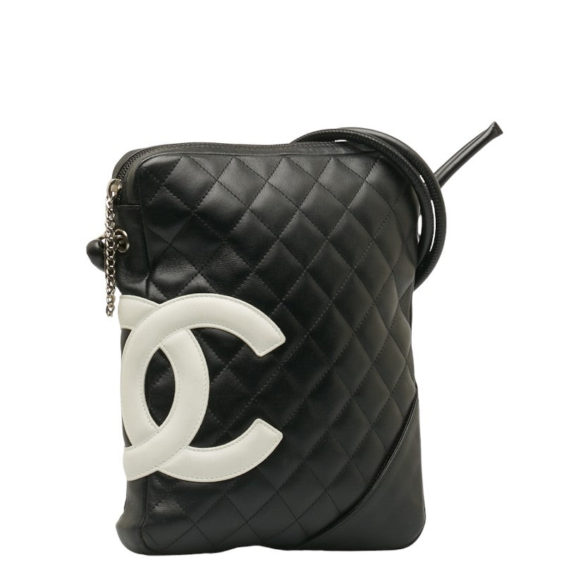 Chanel Cambon Quilted Leather Crossbody Bag Leather Crossbody Bag in Good condition