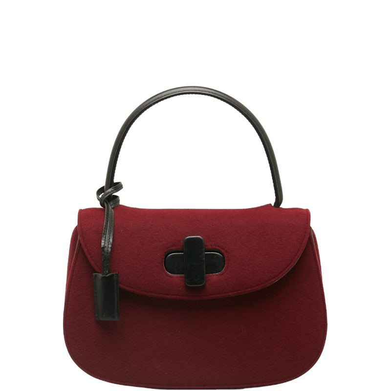 Gucci Twist Lock Fabric Handbag Cotton Shoulder Bag 0000838 in Good condition