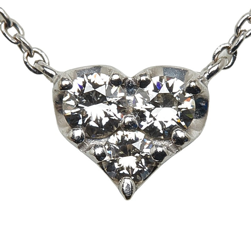 18K Diamond Heart Pendant Necklace