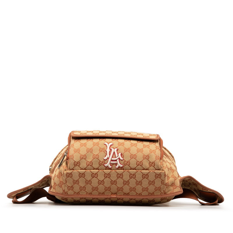 Gucci GG Canvas LA Angels Patch Backpack