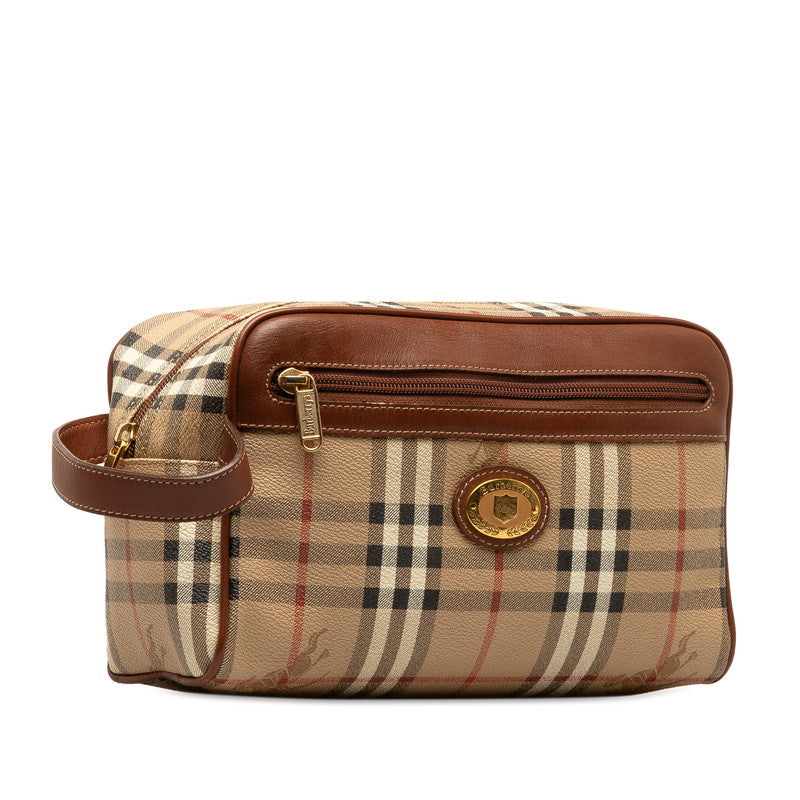 Burberry Nova Check Shadow Horse Clutch Bag