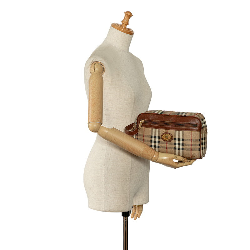 Burberry Nova Check Shadow Horse Clutch Bag