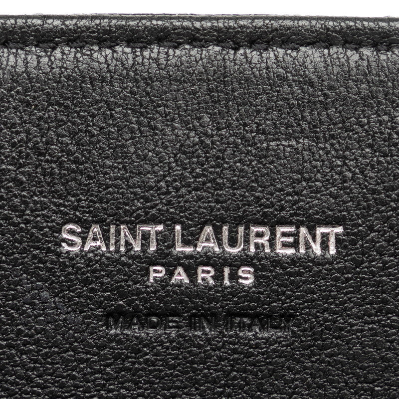 Yves Saint Laurent V-Stitch Leather Chain Wallet Shoulder Bag in Great Condition