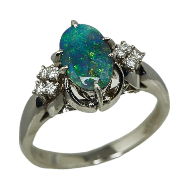 PM Black Opal 1.04ct Diamond 0.12ct Ring in Great Condition