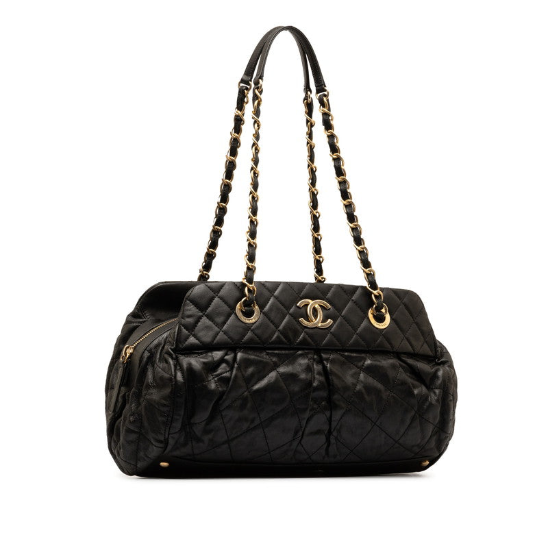 CC Quilted Bowling Chain Bag