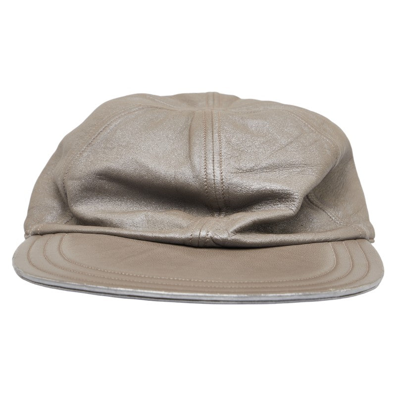 Louis Vuitton Leather Cap Hat Size L in Good Condition