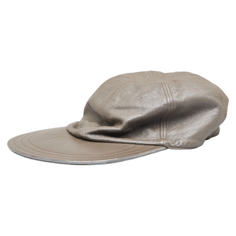 Louis Vuitton Leather Cap Hat Size L in Good Condition