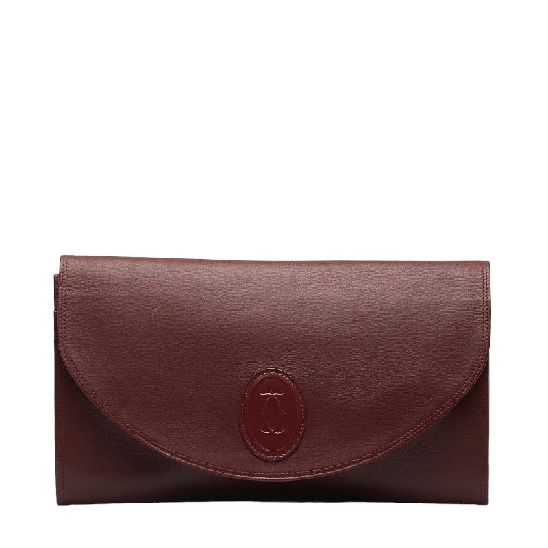 Cartier Must Line Leather Clutch Bag