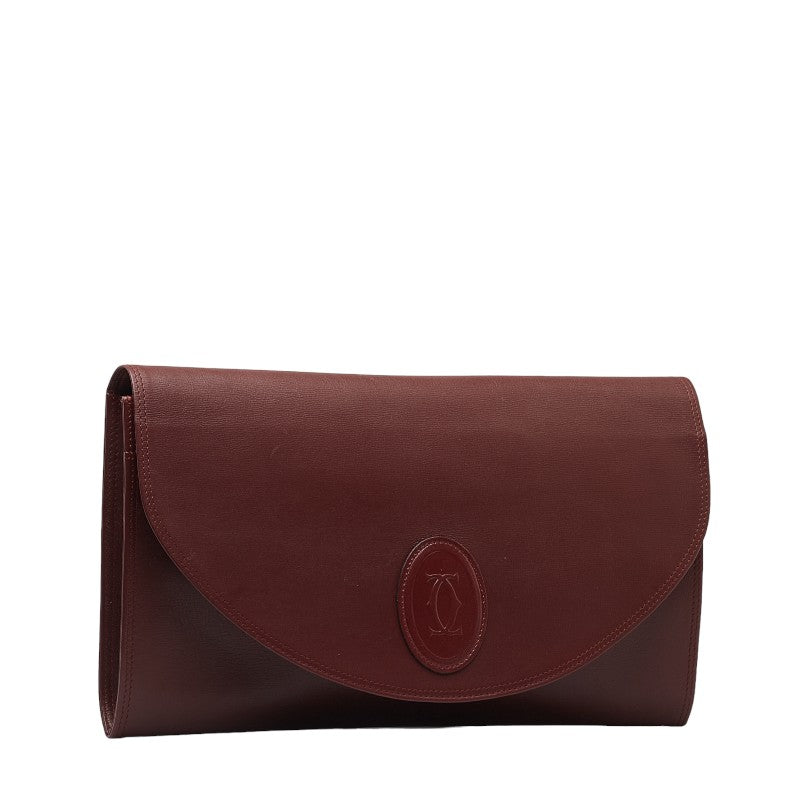 Cartier Must Line Leather Clutch Bag