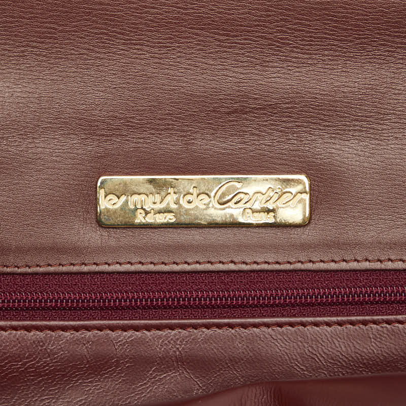 Cartier Must Line Leather Clutch Bag