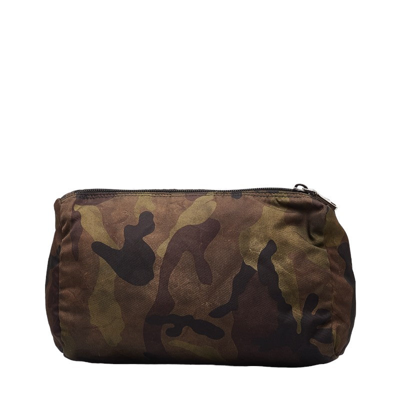 Prada Nylon Camouflage Logo Pouch