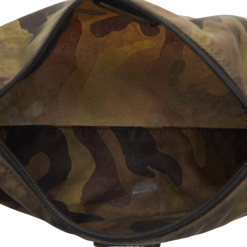 Prada Nylon Camouflage Logo Pouch