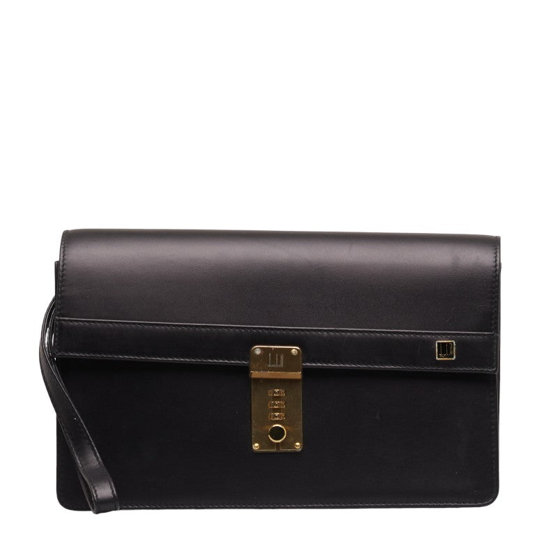 Dunhill Leather Clutch Bag Black