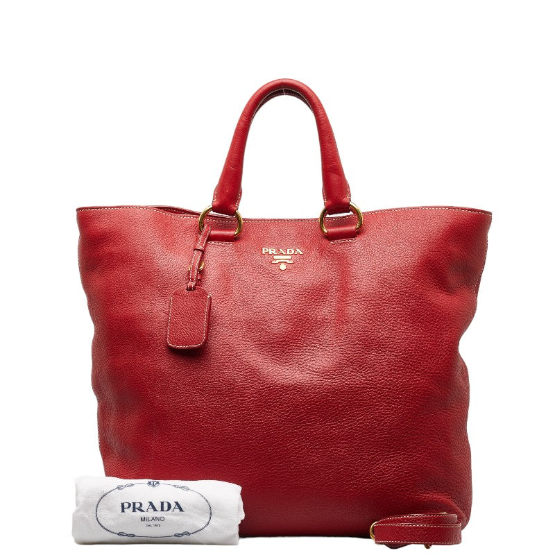 Prada Leather Tote Bag Leather Tote Bag in Good condition