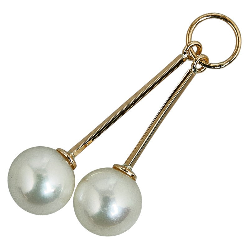 [LuxUness] 18K Faux Pearl Drop Pendant Metal Pendant in Excellent condition