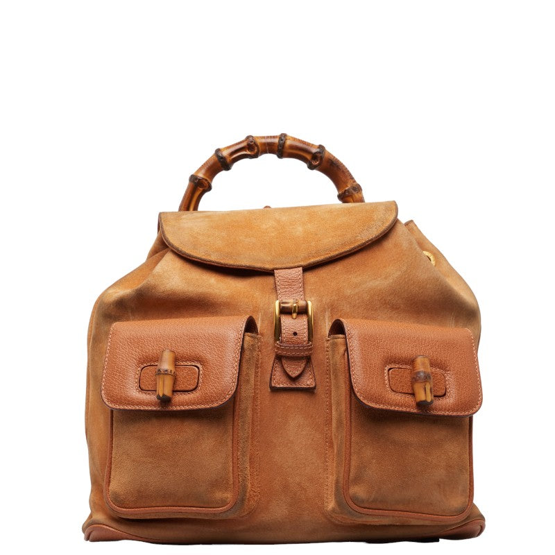 Suede Bamboo Backpack  003.58.0016