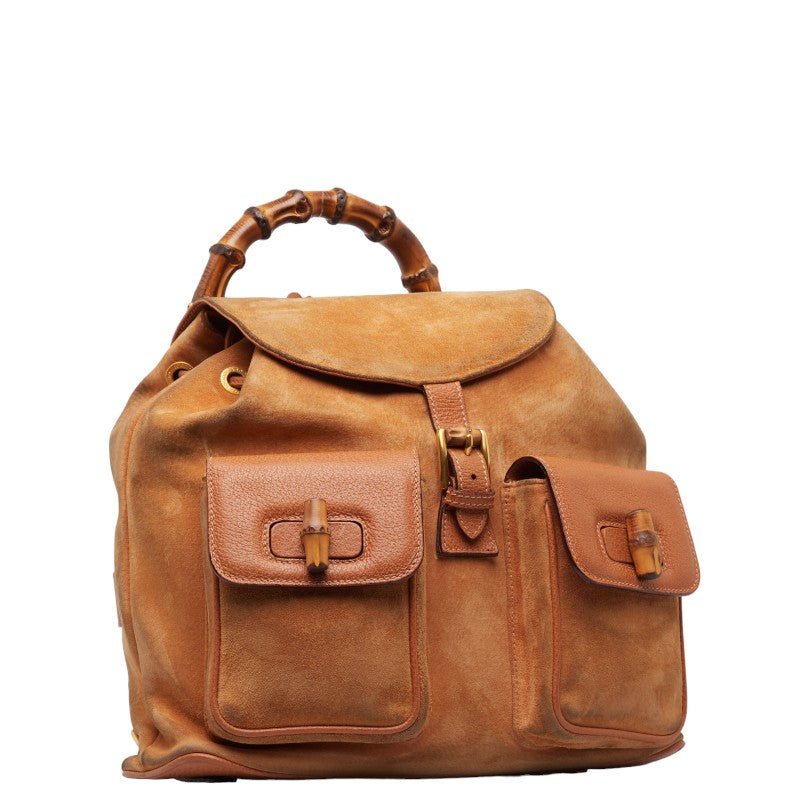 Suede Bamboo Backpack  003.58.0016
