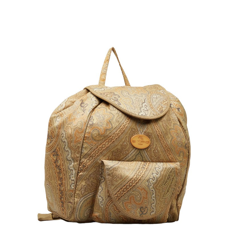 Etro Nylon Paisley Backpack Canvas Backpack in Good condition