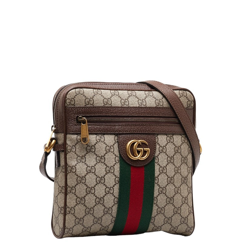Gucci GG Supreme Ophidia Small Messenger Bag Canvas Crossbody Bag 547926 in Good condition