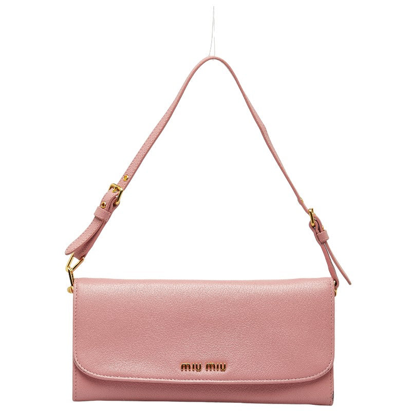 Miu Miu Leather Wallet on Chain  Leather Long Wallet in Good condition