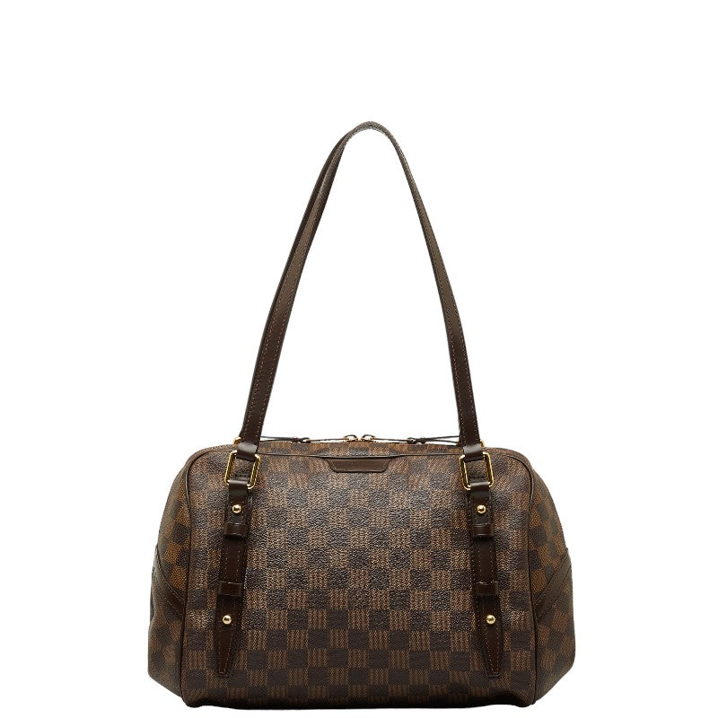 Louis Vuitton Damier Ebene Rivington GM Canvas Shoulder Bag N41158 in Good condition