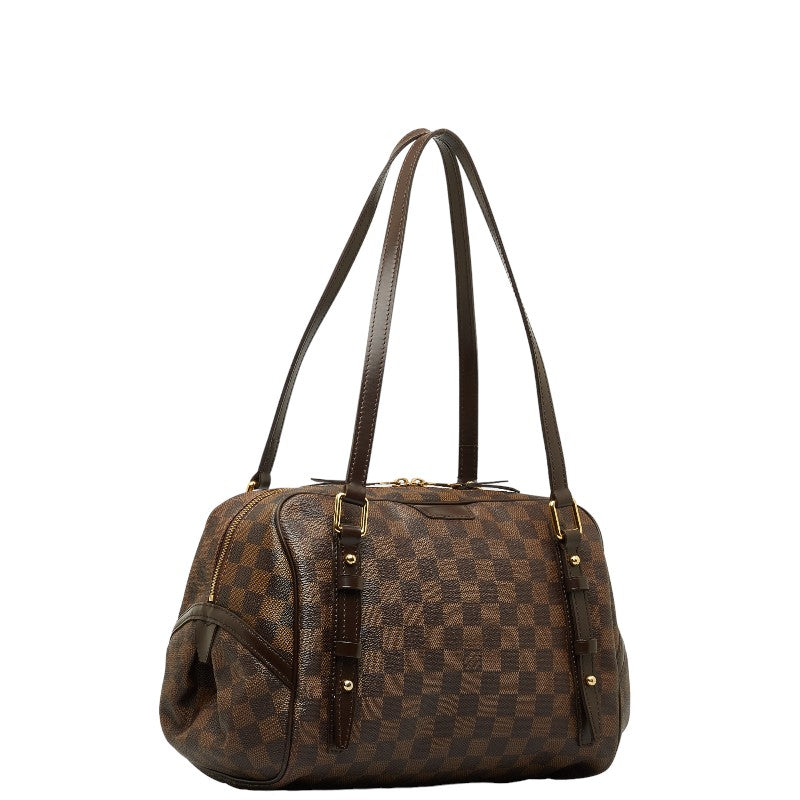 Louis Vuitton Damier Ebene Rivington GM Canvas Shoulder Bag N41158 in Good condition